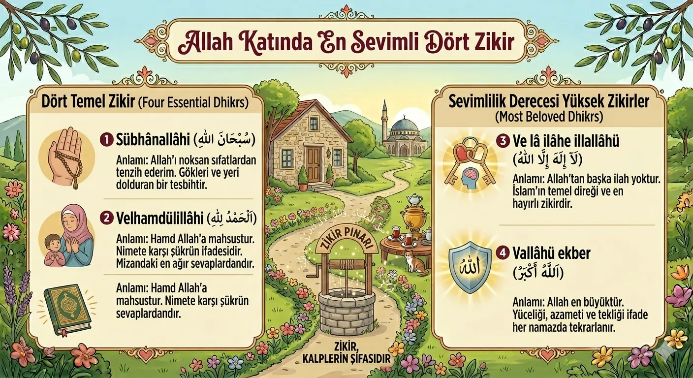 Allah Katında En Sevimli Dört Zikir