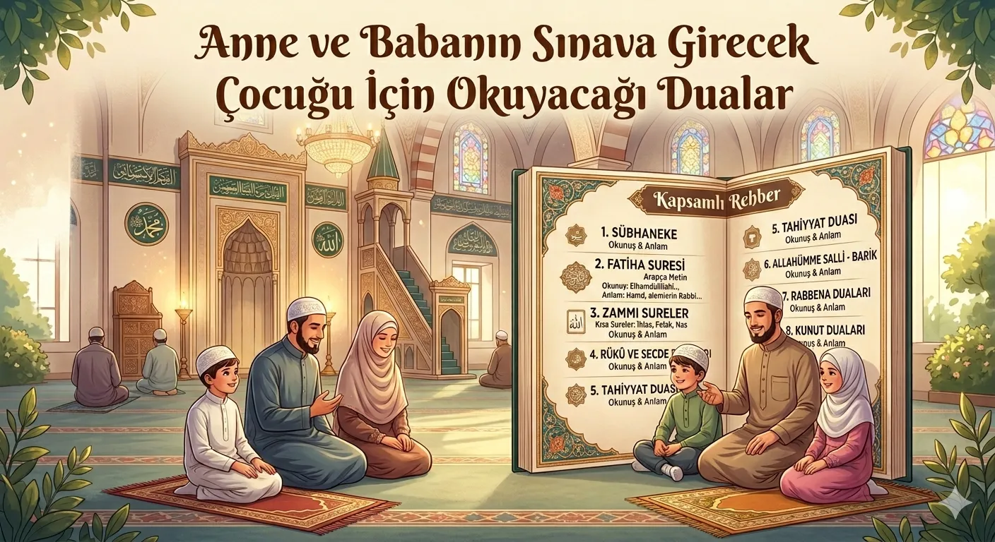 Anne ve Babanın Sınava Girecek Çocuğu için Okuyacağı Dualar