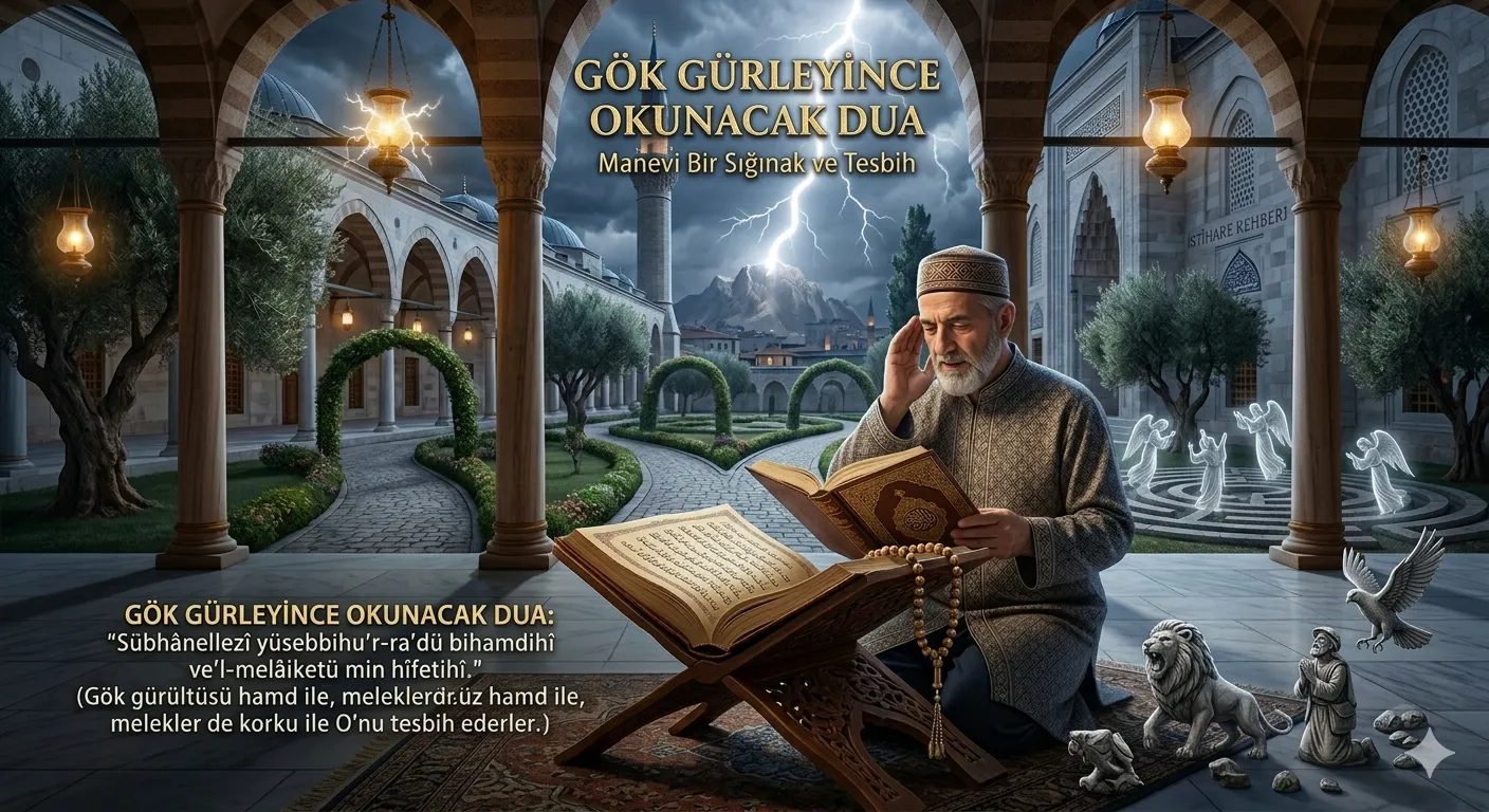 Gök Gürültüsünde ve Şimşek çaktığında Okunacak Dualar