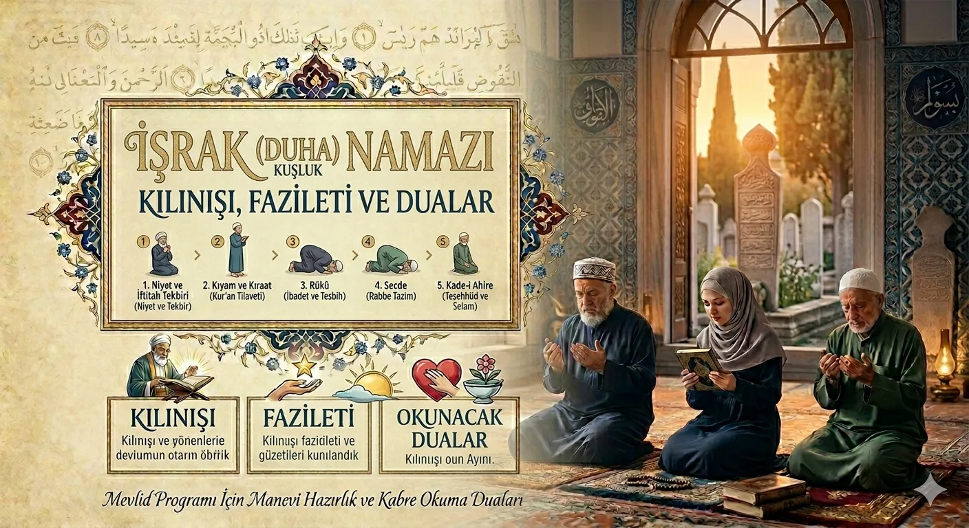 Kuşluk işrak Namazı Kuşluk işrak Namazının Kılınışı Fazileti ve Okunacak Dualar