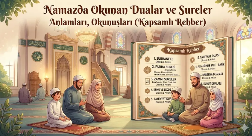 Namazda Okunan Dualar ve Sureler Anlamları, Okunuşları (Kapsamlı Rehber)