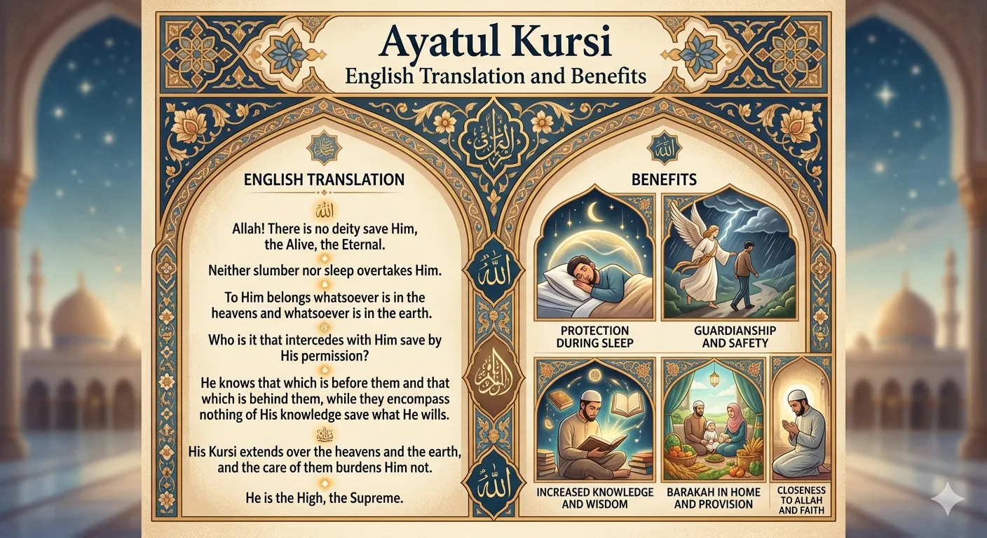 The Spiritual Shield of Ayatul Kursi Translation and Benefits